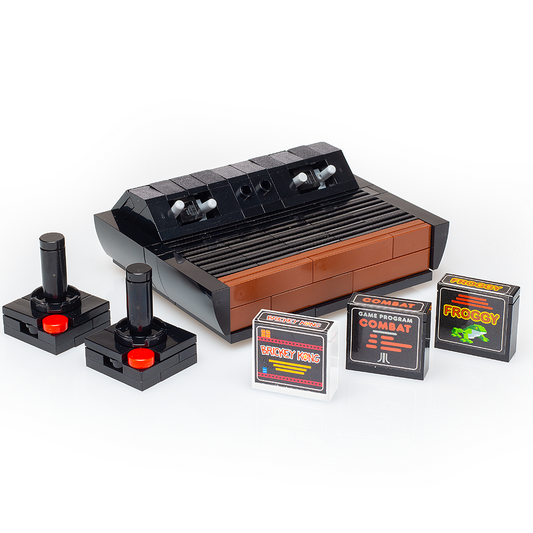 Custom Classic 1977 Video Game Console made using LEGO bricks